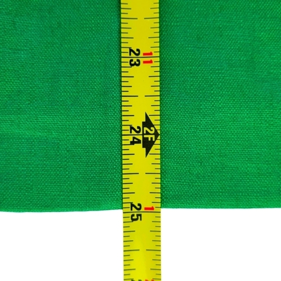 Chicos Linen Blazer Women Size 3 XL 16 Slip Pockets 3/4 Cuffed Sleeve Green New - Picture 8 of 11